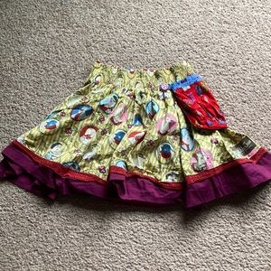 Matilda Jane Paint by Numbers Self Portrait Bird skirt~size 8~